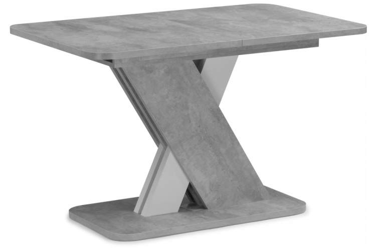 Стол деревянный Аврора цемент светлый / белый