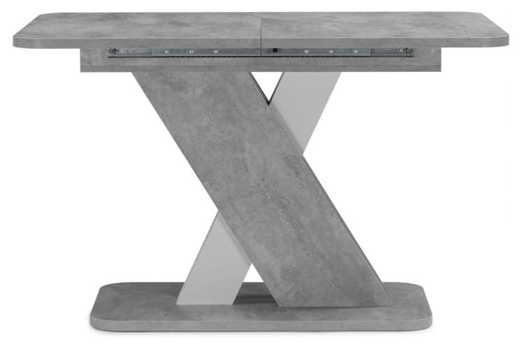 Стол деревянный Аврора цемент светлый / белый-2