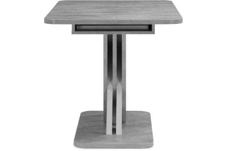 Стол деревянный Аврора цемент светлый / белый-3