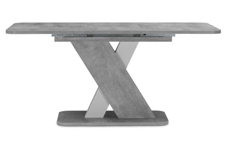 Стол деревянный Аврора цемент светлый / белый-4