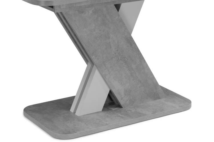 Стол деревянный Аврора цемент светлый / белый-6