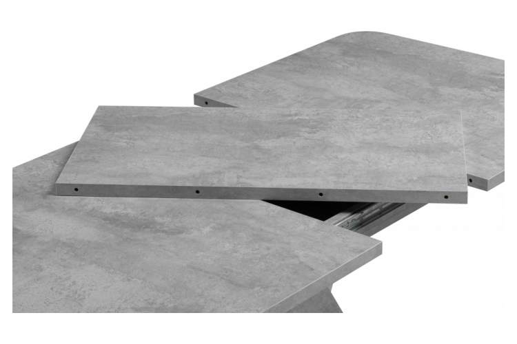 Стол деревянный Аврора цемент светлый / белый-8