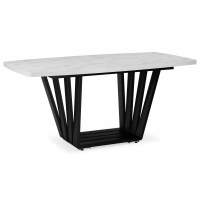 Стол деревянный Эудес 160(205)х90 сабия / черный