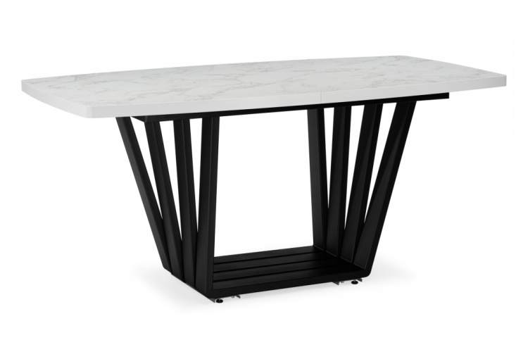 Стол деревянный Эудес 160(205)х90 сабия / черный