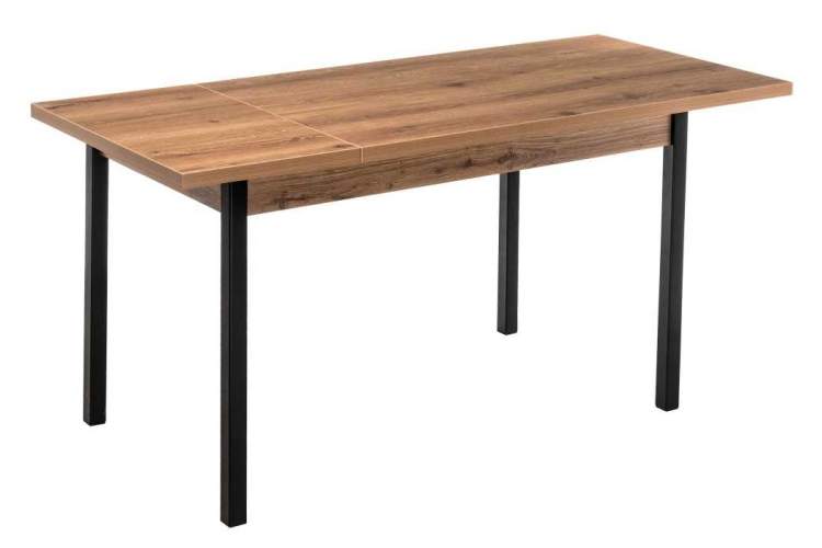 Стол деревянный Оригон дуб горный / черный матовый-1