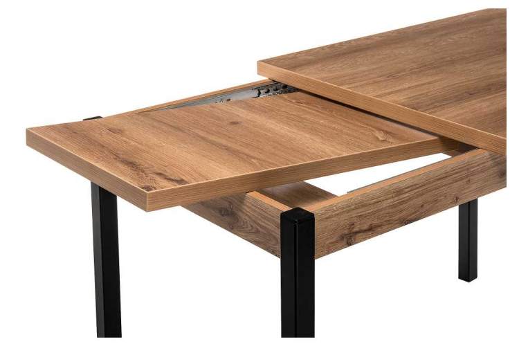 Стол деревянный Оригон дуб горный / черный матовый-7