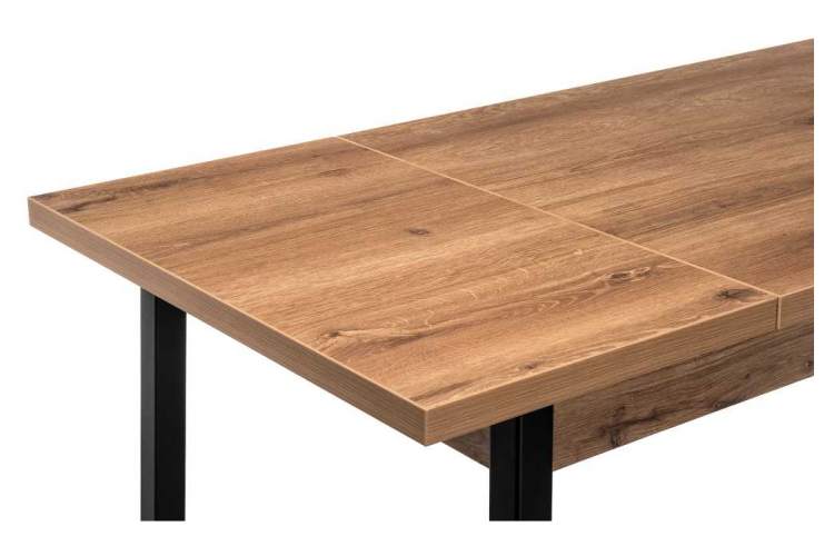 Стол деревянный Оригон дуб горный / черный матовый-8