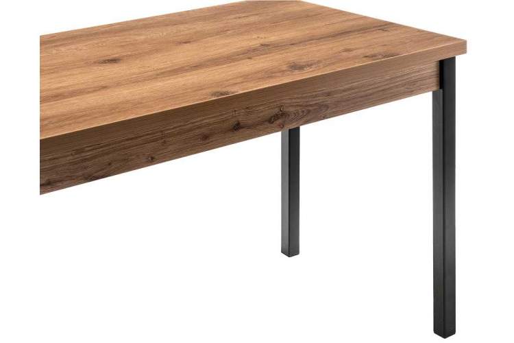 Стол деревянный Оригон дуб горный / черный матовый-9