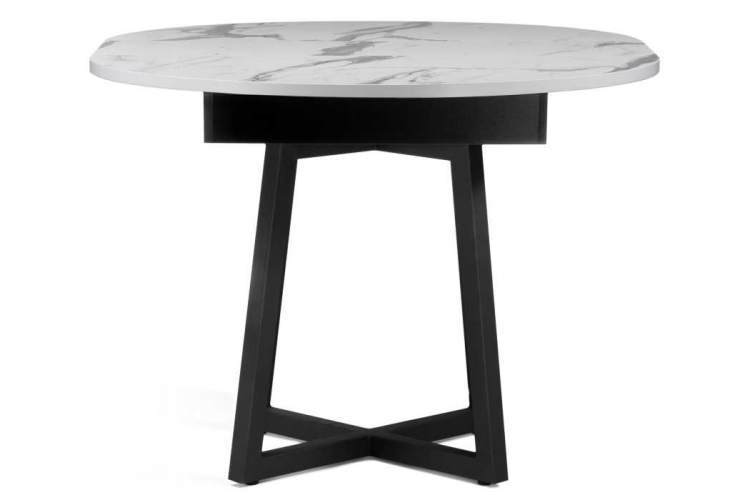 Стол деревянный Регна черный / белый-4