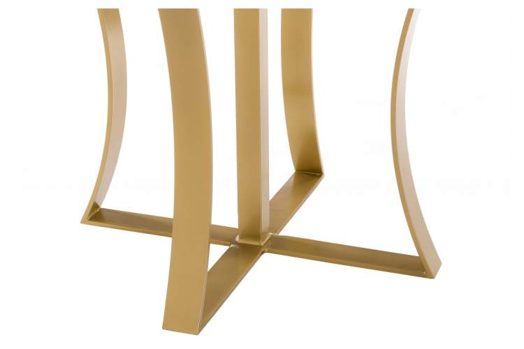 Стол стеклянный Нейтон белый мрамор / золото-4