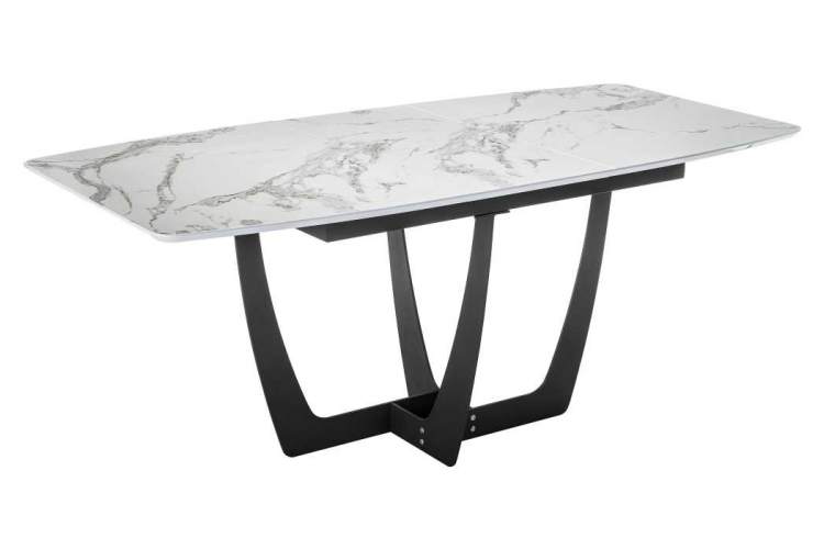 Стол деревянный Миссандея белый мрамор / графит-1