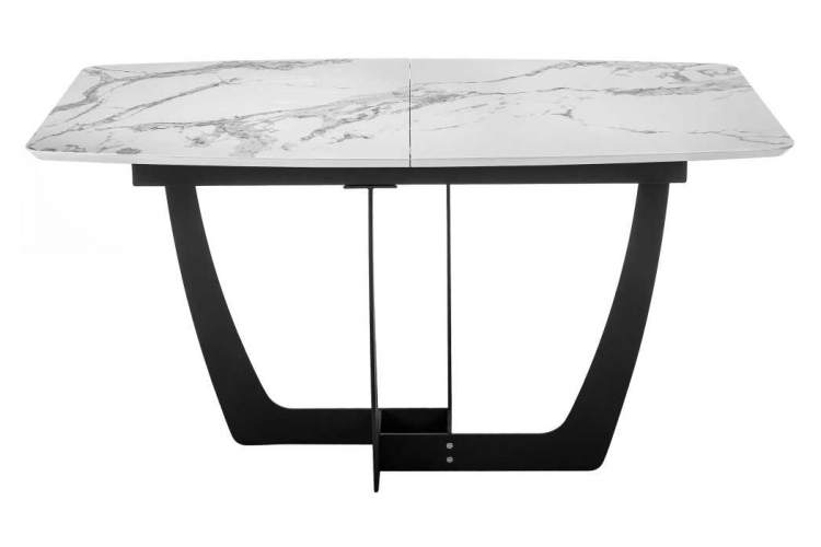 Стол деревянный Миссандея белый мрамор / графит-2