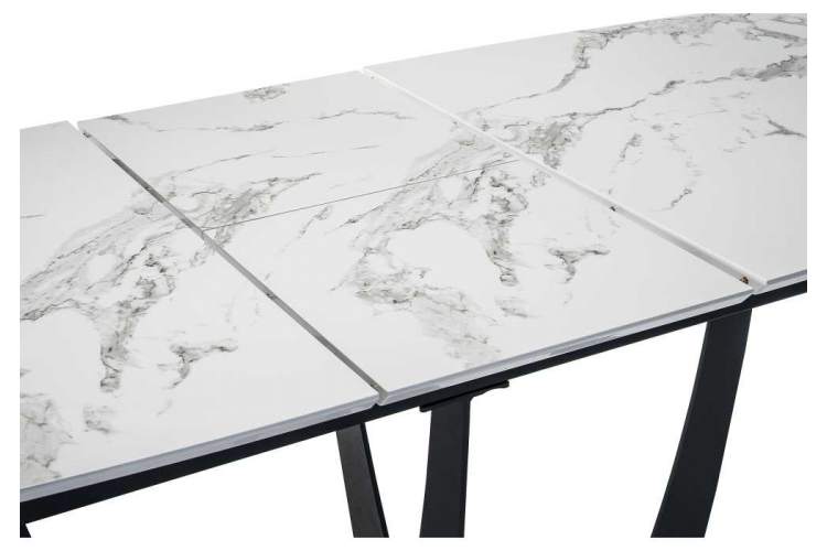 Стол деревянный Миссандея белый мрамор / графит-4