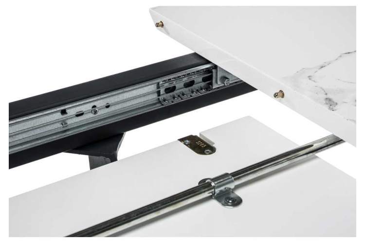 Стол деревянный Миссандея белый мрамор / графит-6