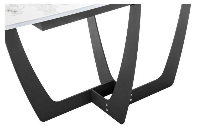 Стол деревянный Миссандея белый мрамор / графит-8