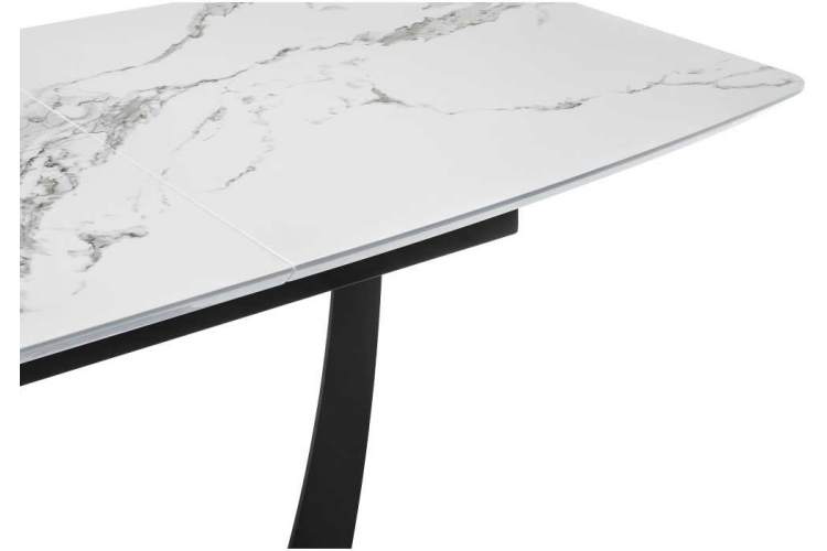Стол деревянный Миссандея белый мрамор / графит-9