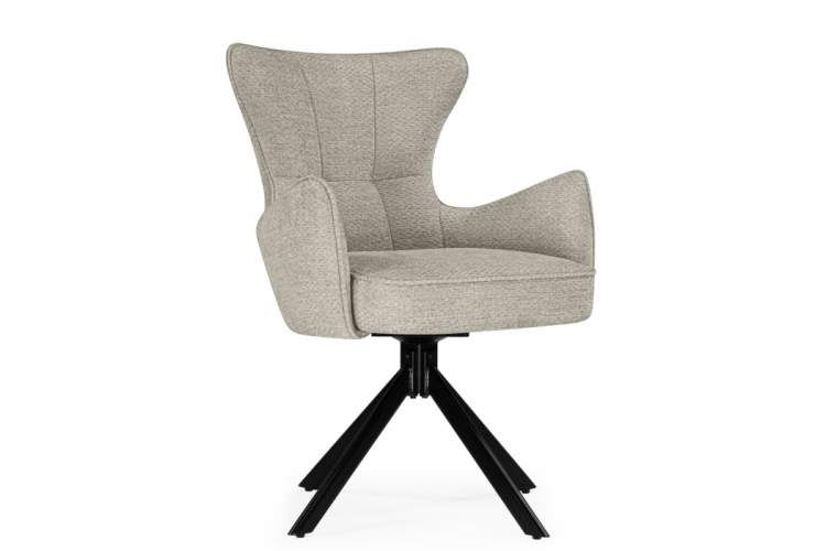 Стул на металлокаркасе Atlanta beige / black крутящийся-2