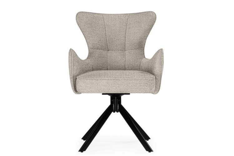 Стул на металлокаркасе Atlanta beige / black крутящийся-3