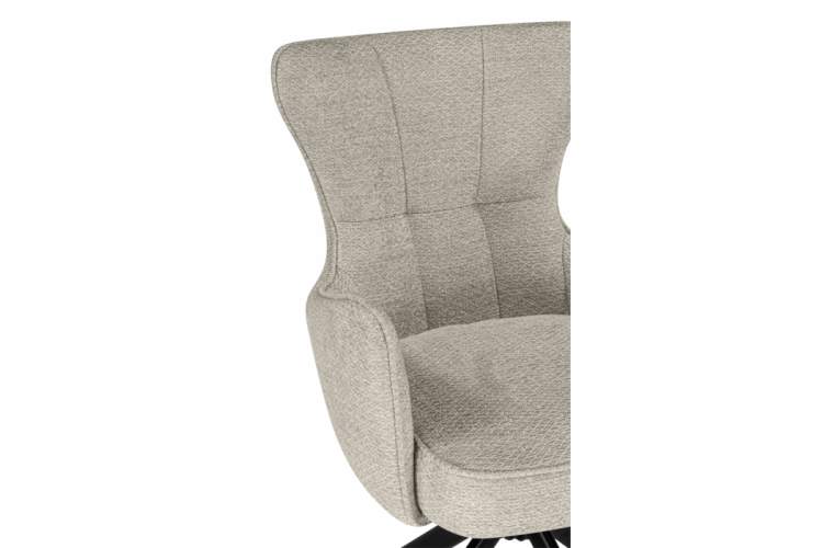 Стул на металлокаркасе Atlanta beige / black крутящийся-7