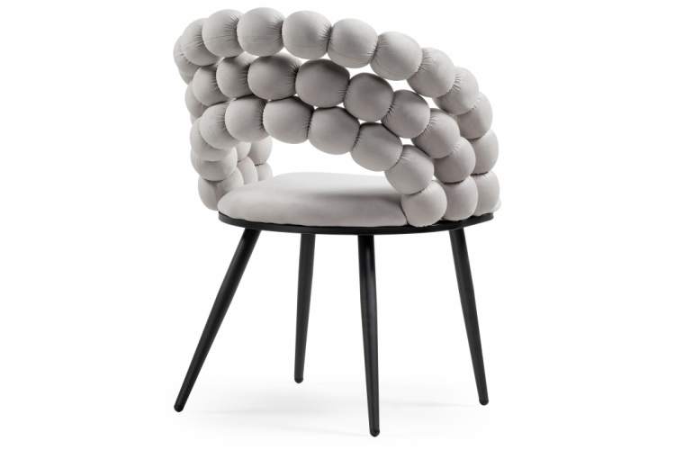 Стул на металлокаркасе Ball gray / black-4