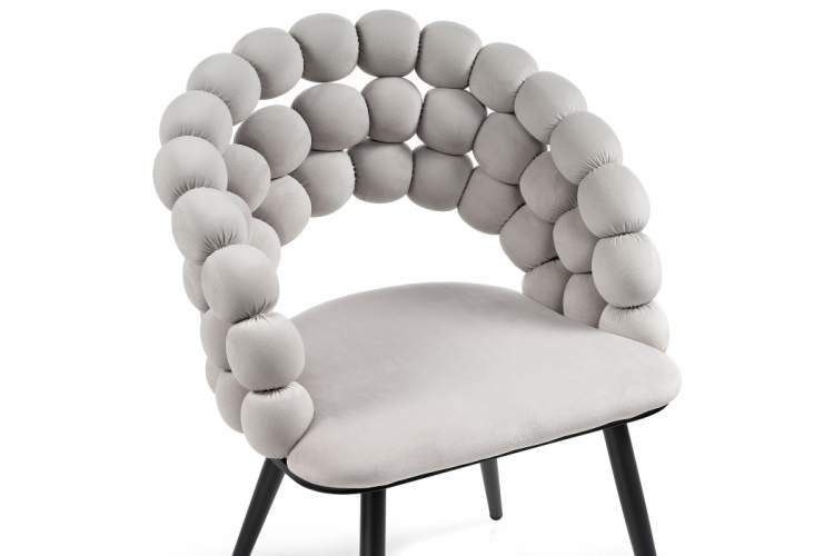 Стул на металлокаркасе Ball gray / black-5