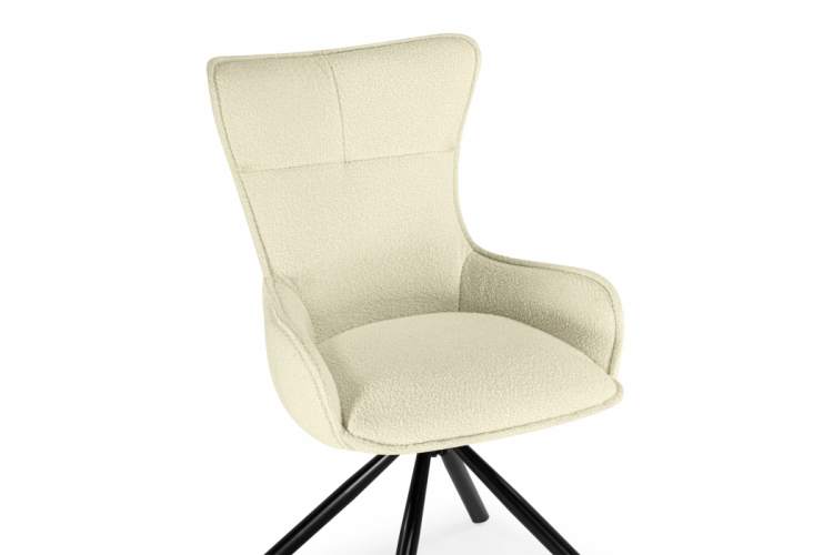 Стул на металлокаркасе Chicago cream / black-6