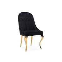 Стул на металлокаркасе Gustav black / gold Стул на металлокаркасе Gustav black / gold
