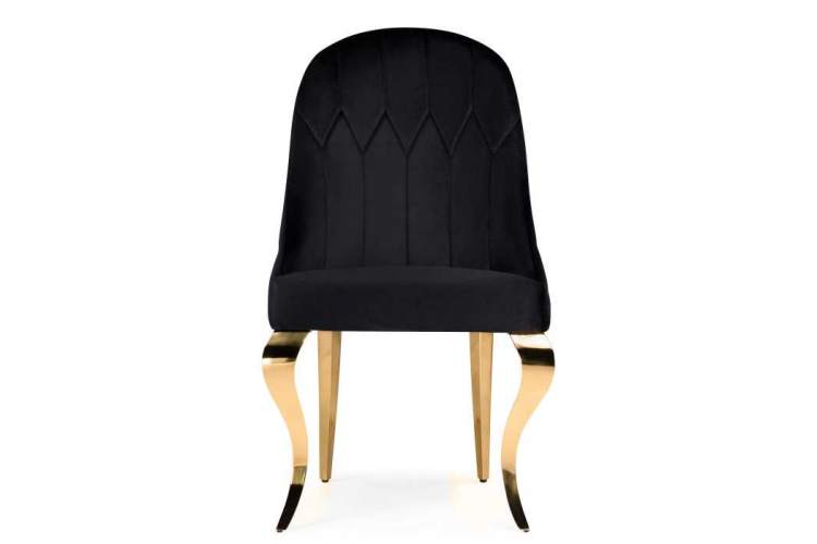 Стул на металлокаркасе Gustav black / gold-1