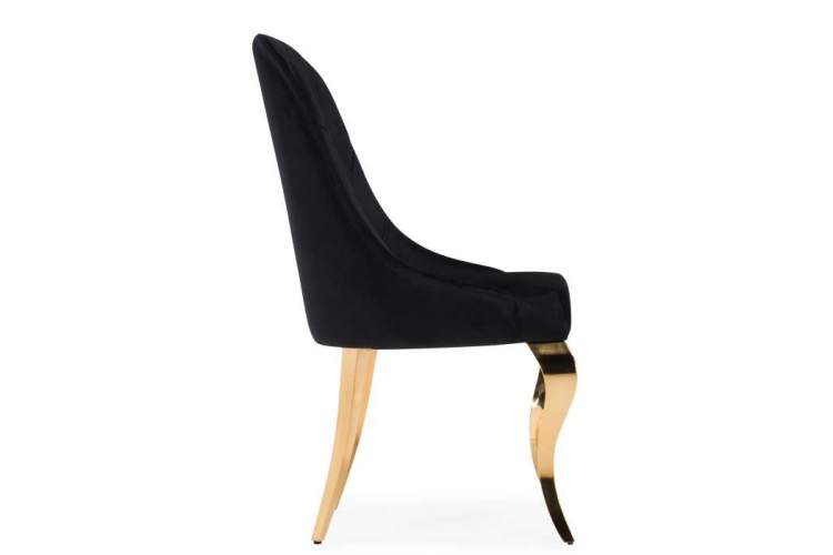 Стул на металлокаркасе Gustav black / gold-2