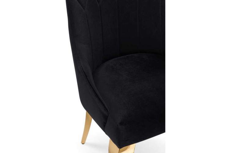 Стул на металлокаркасе Gustav black / gold-5