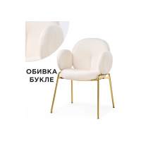 Стул на металлокаркасе Kalipso white / gold Стул на металлокаркасе Kalipso white / gold
