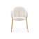 Стул на металлокаркасе Kalipso white / gold
