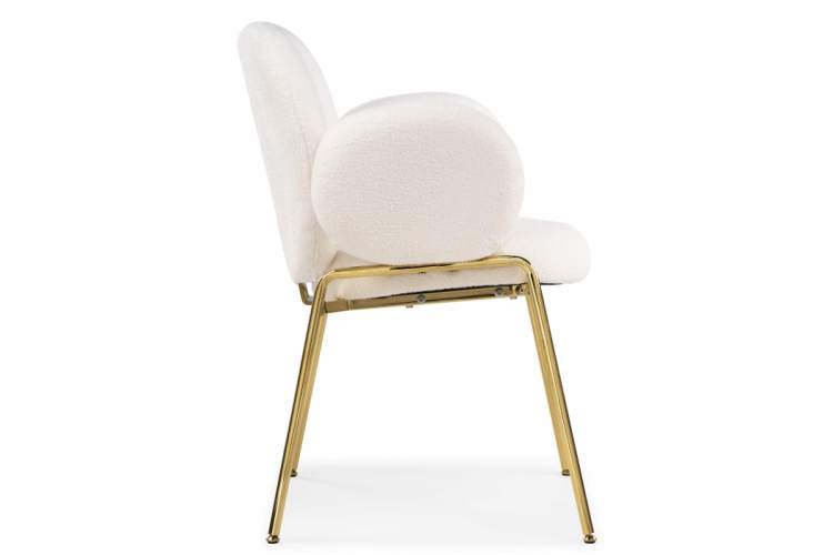 Стул на металлокаркасе Kalipso white / gold-4