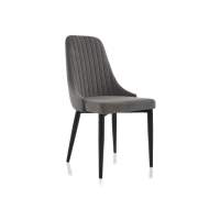 Стул на металлокаркасе Kora dark gray / black Стул на металлокаркасе Kora dark gray / black