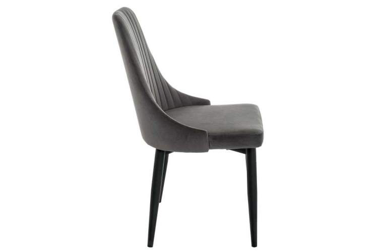 Стул на металлокаркасе Kora dark gray / black-2