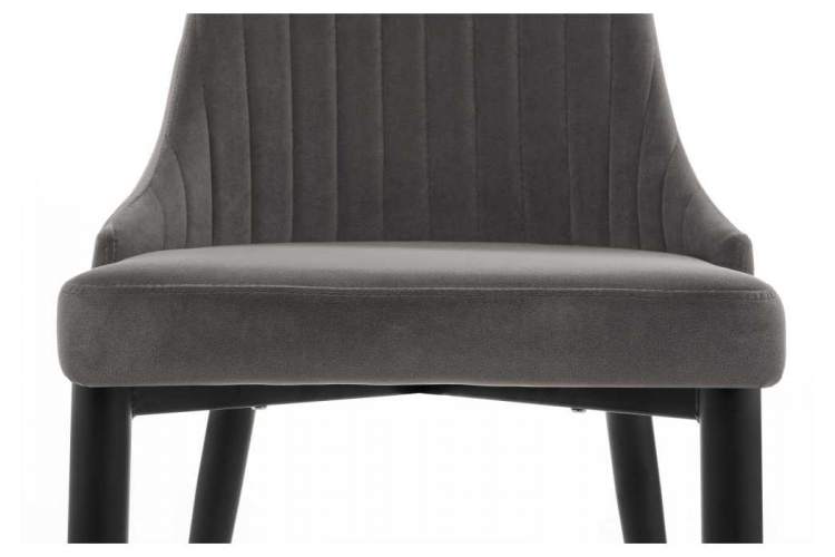 Стул на металлокаркасе Kora dark gray / black-8