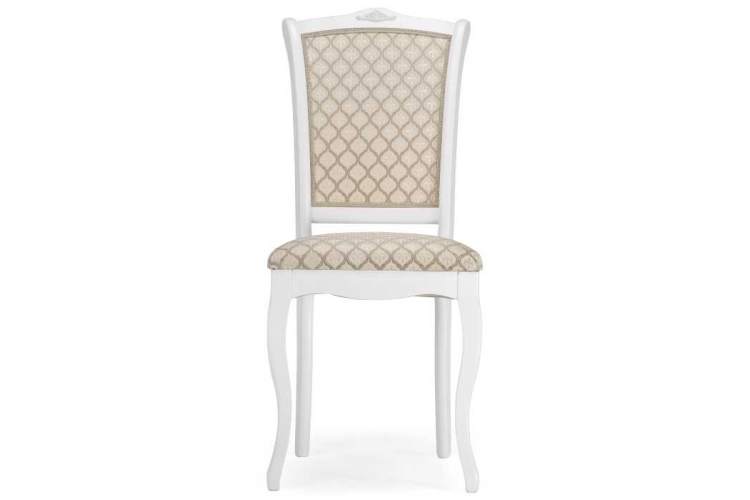 Стул деревянный Луиджи белый / бежевый-1