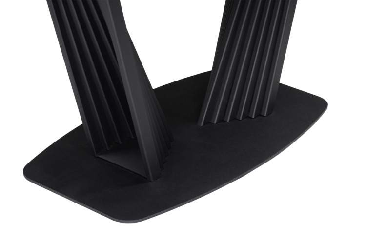 Керамический стол Вейл 140(180)х80 белый мрамор snow white / черный-8