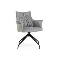 Стул на металлокаркасе Kaser 360 крутящийся grey / black Стул на металлокаркасе Kaser 360 крутящийся grey / black