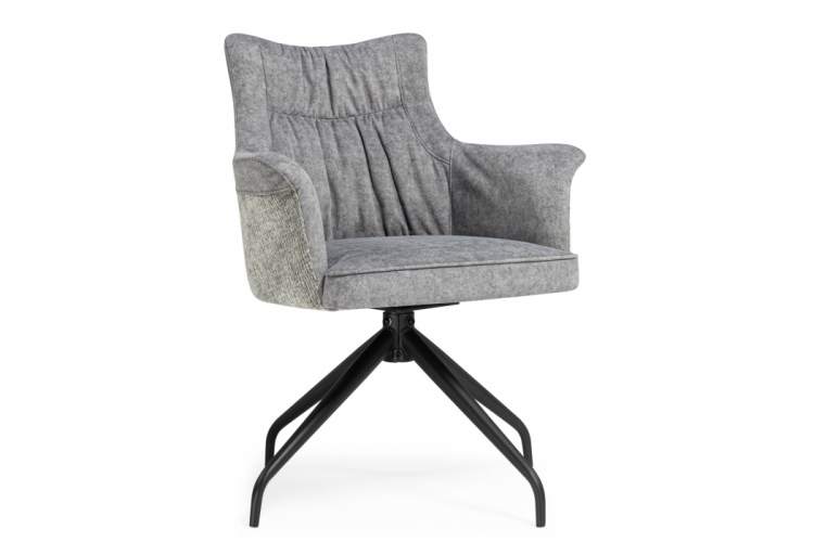 Стул на металлокаркасе Kaser 360 крутящийся grey / black
