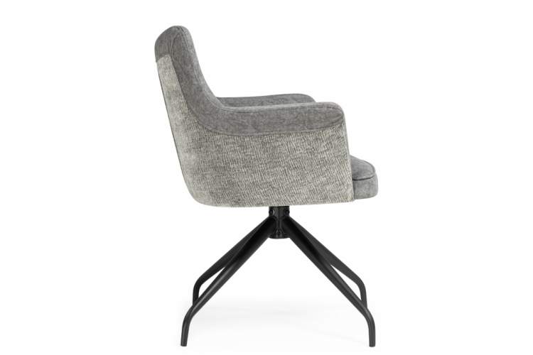 Стул на металлокаркасе Kaser 360 крутящийся grey / black-4