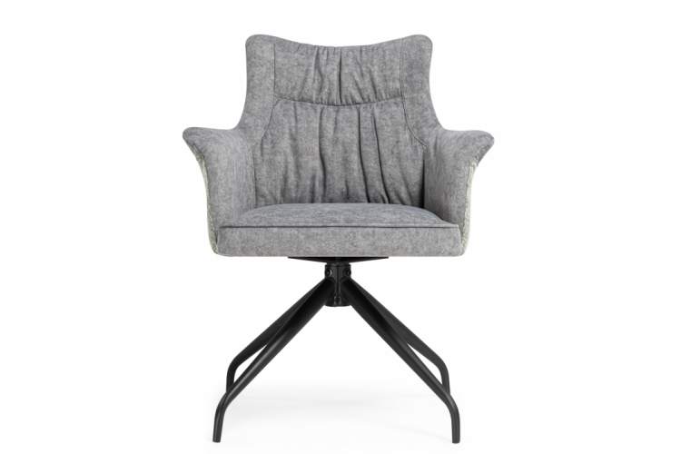 Стул на металлокаркасе Kaser 360 крутящийся grey / black-5