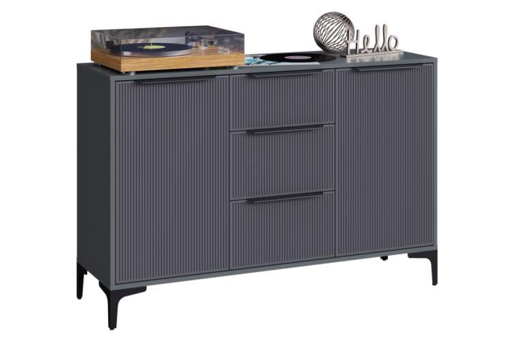 Готовая гостиная Иадама графит / графит софт комплектация 3-1