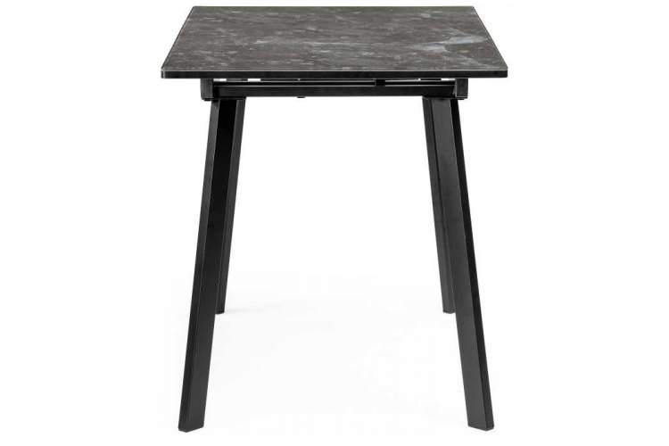 Стол стеклянный Агни 110 королевский мрамор / черный матовый-4