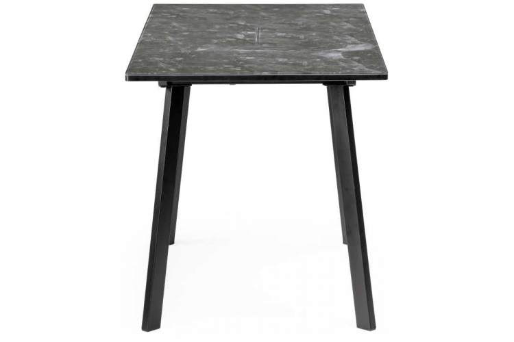 Стол стеклянный Агни 110 королевский мрамор / черный матовый-5