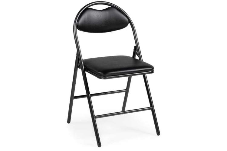 Стул на металлокаркасе Gikat черный / темный мусс