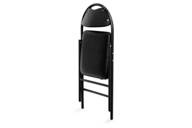 Стул на металлокаркасе Gikat черный / темный мусс-5