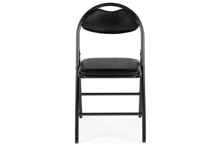 Стул на металлокаркасе Gikat черный / темный мусс-1