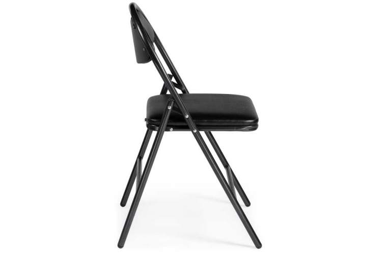 Стул на металлокаркасе Gikat черный / темный мусс-2