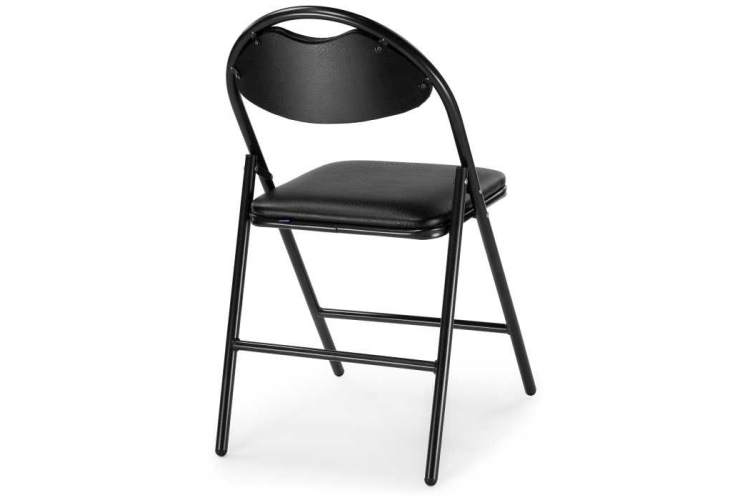 Стул на металлокаркасе Gikat черный / темный мусс-3